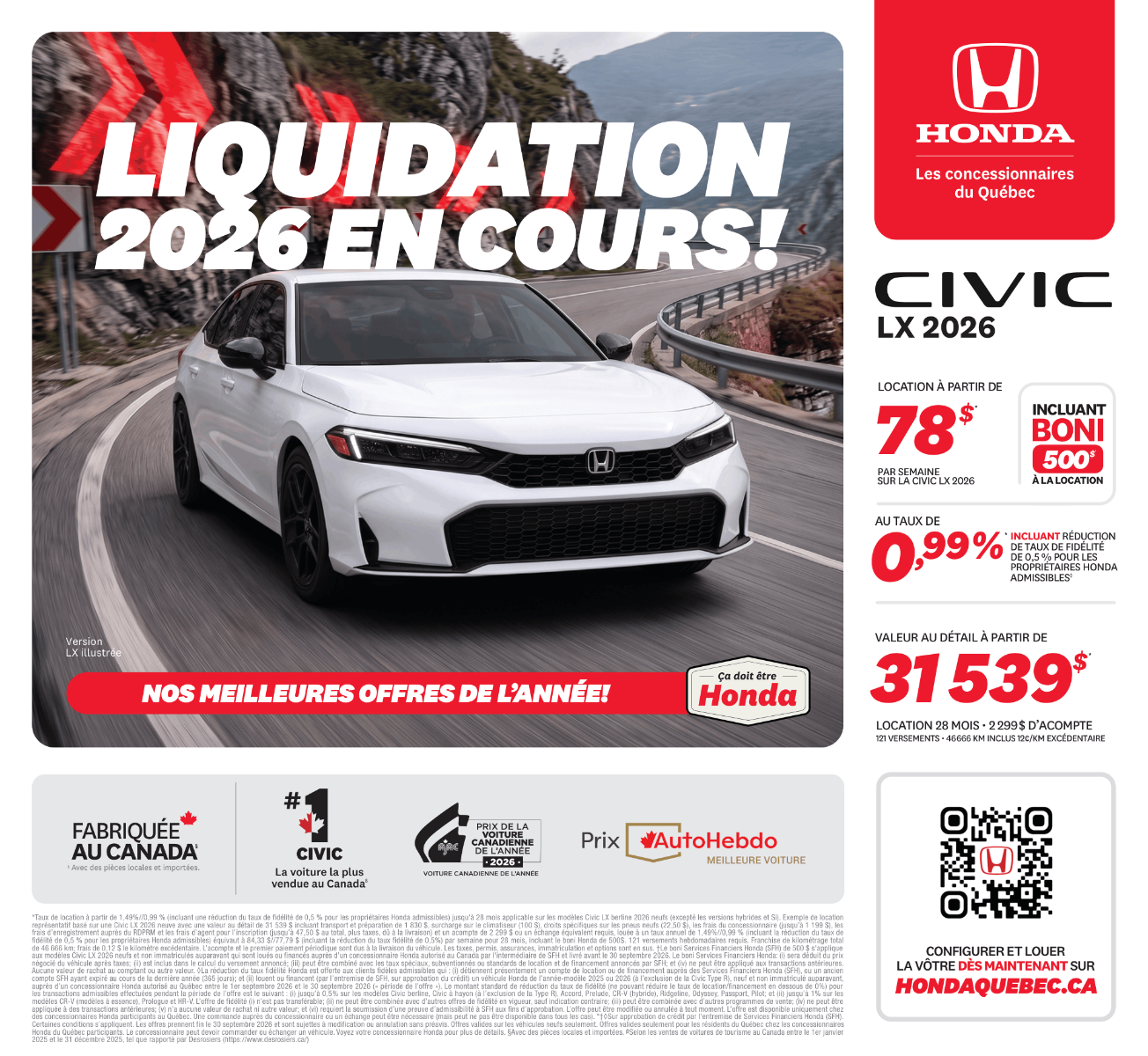 Photo Honda Civic SPORT 2026 #3