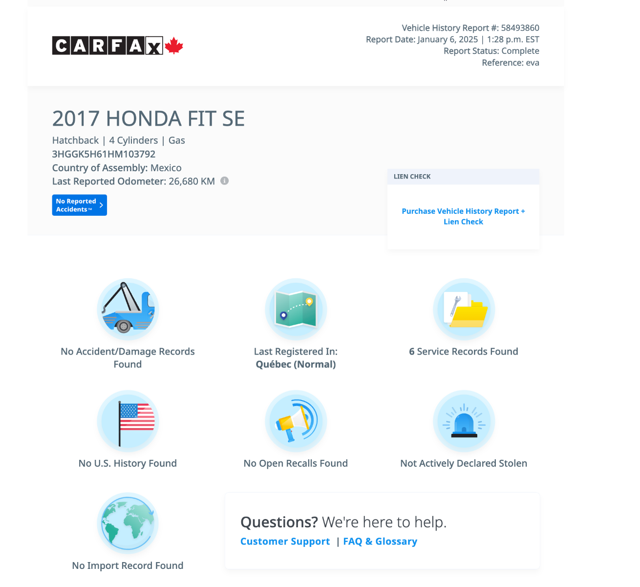 Honda Fit SE 2017-2