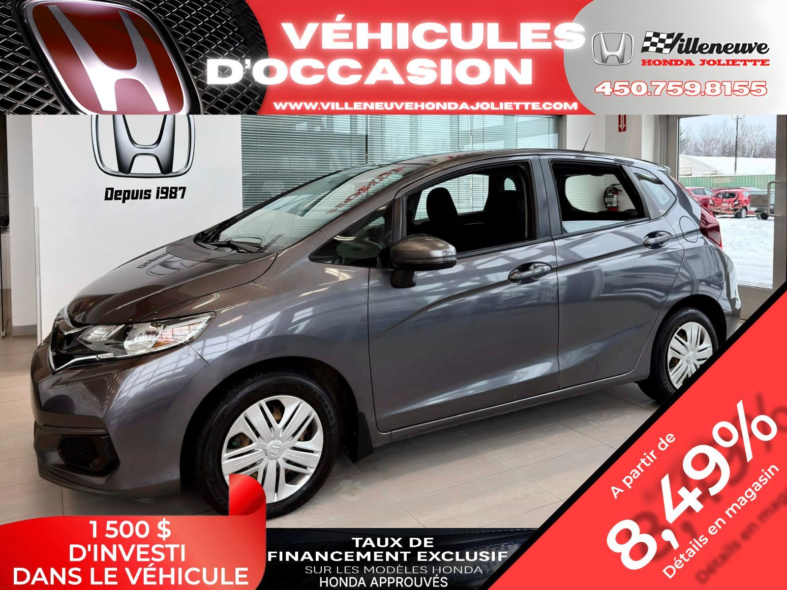 Honda Fit LX w/Honda Sensing 2019-0