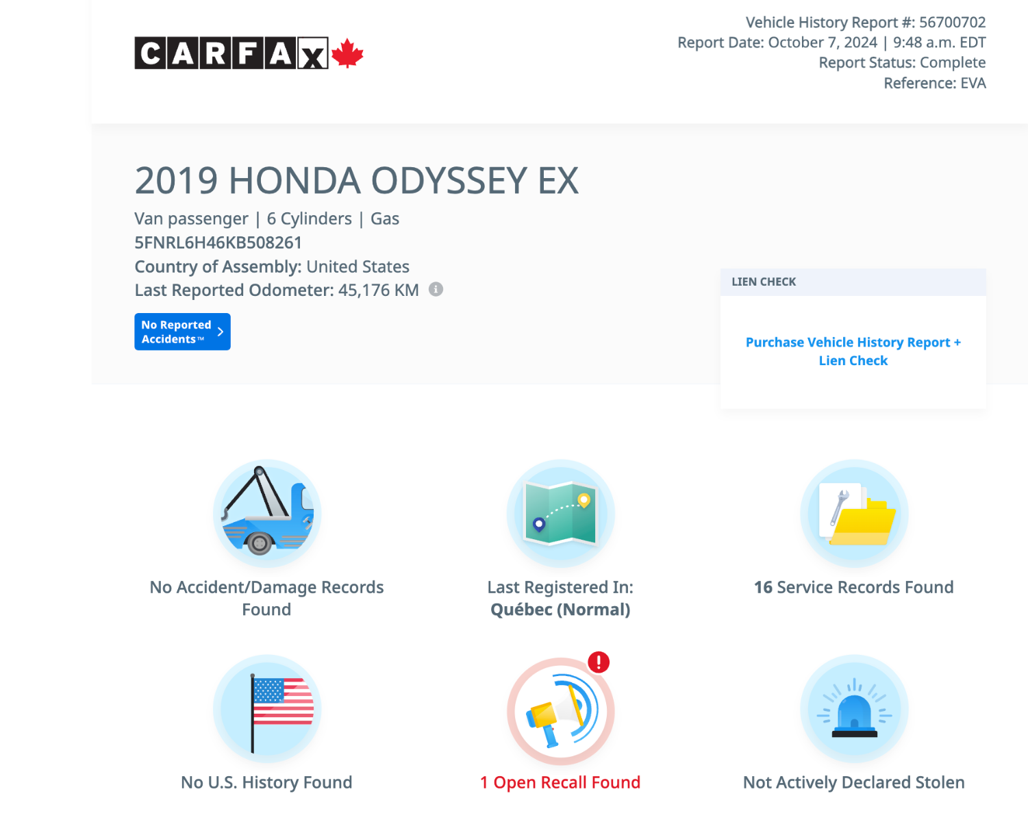 2019 Honda Odyssey EX-3