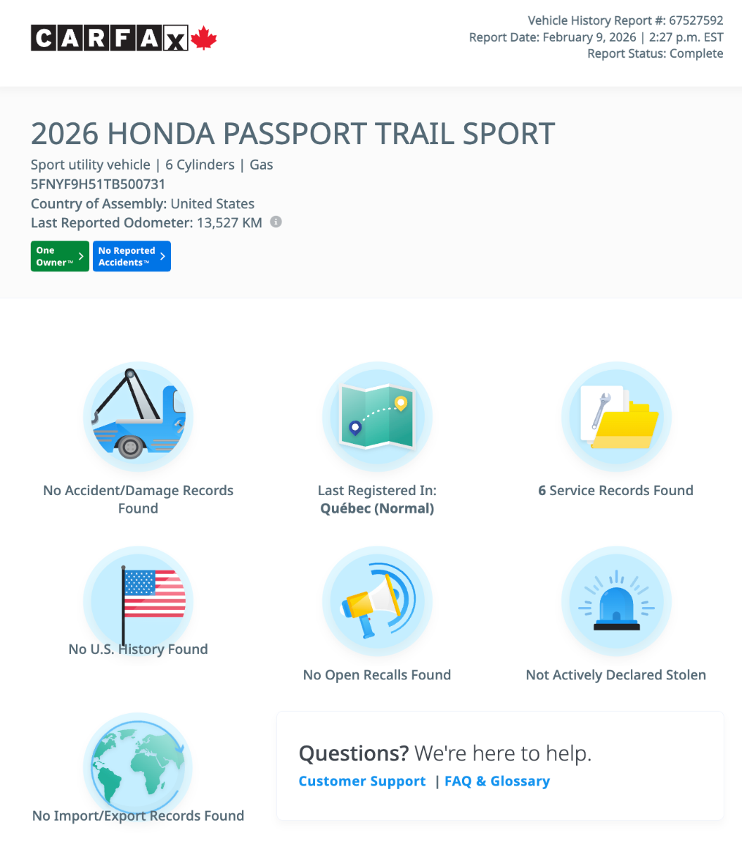 Honda Passport Trailsport Blackout 2026-8