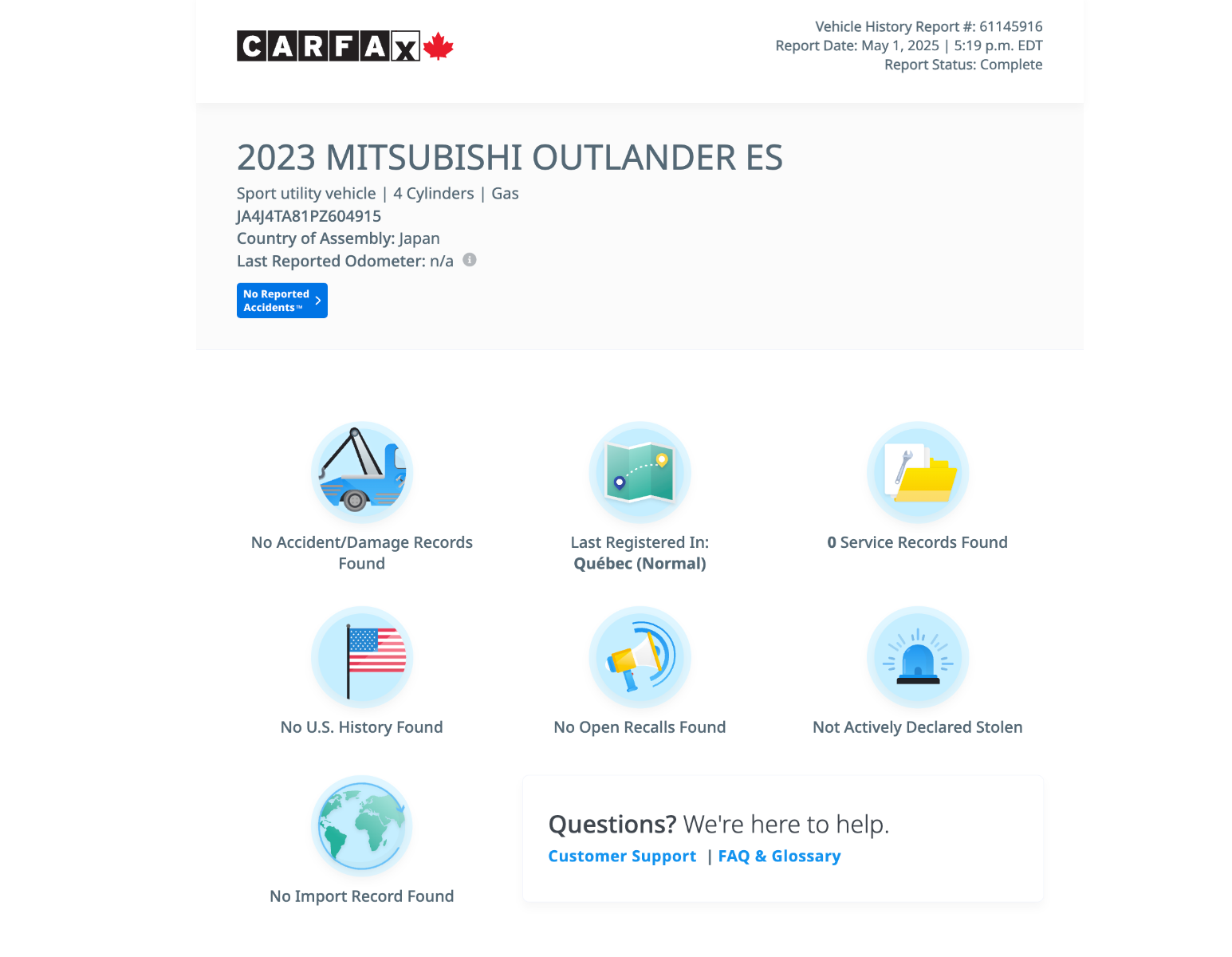 Mitsubishi Outlander ES AWD 2023-2