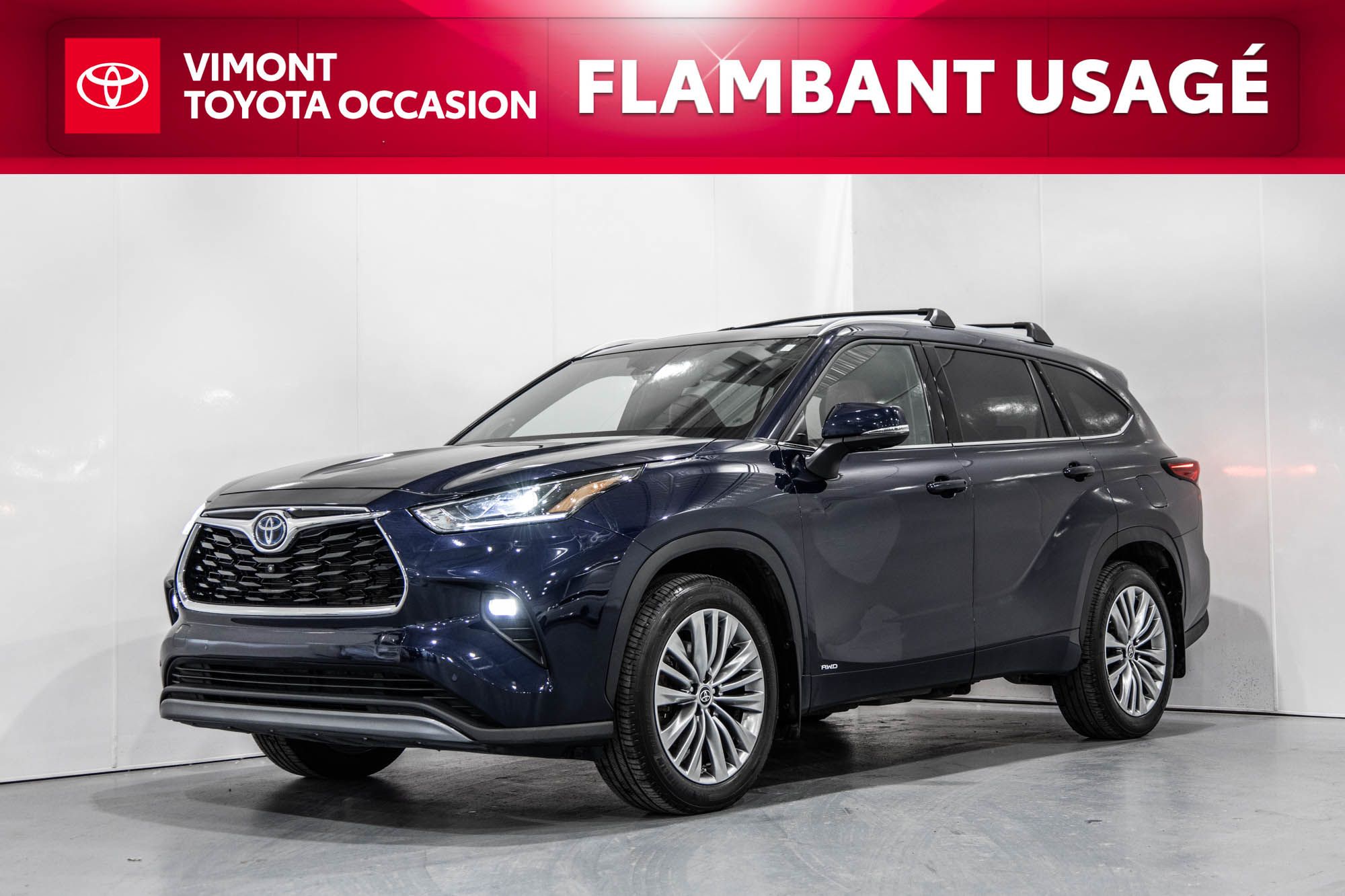 2023 Toyota Highlander Hybrid PLATINUM / HYBRIDE / AWD / TOIT PANO / CUIR / JBL