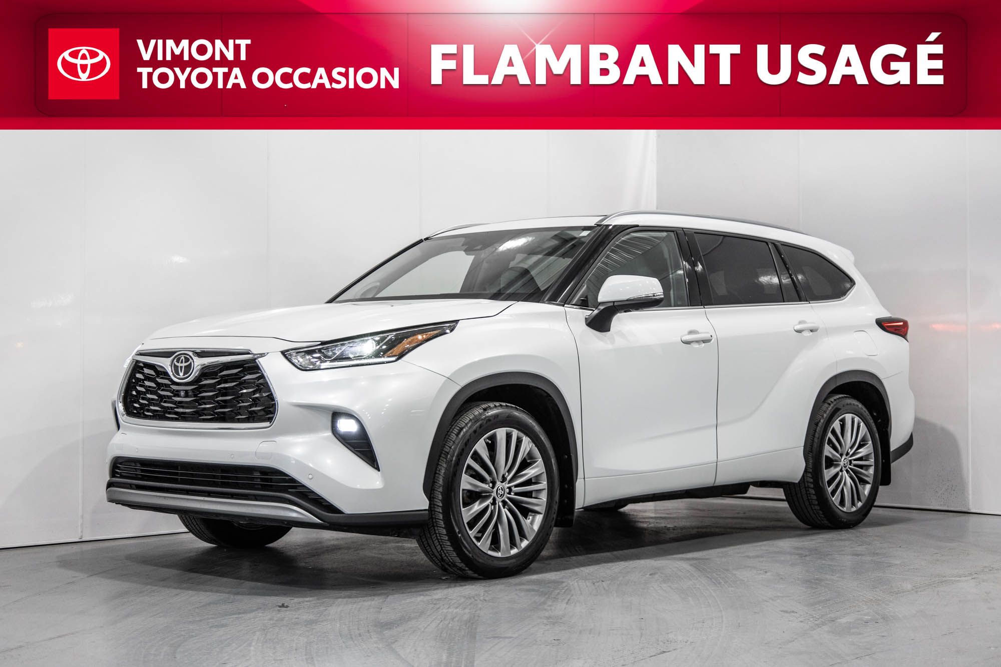 2022 Toyota Highlander PLATINUM / CUIR / TOIT PANO / MAGS+++