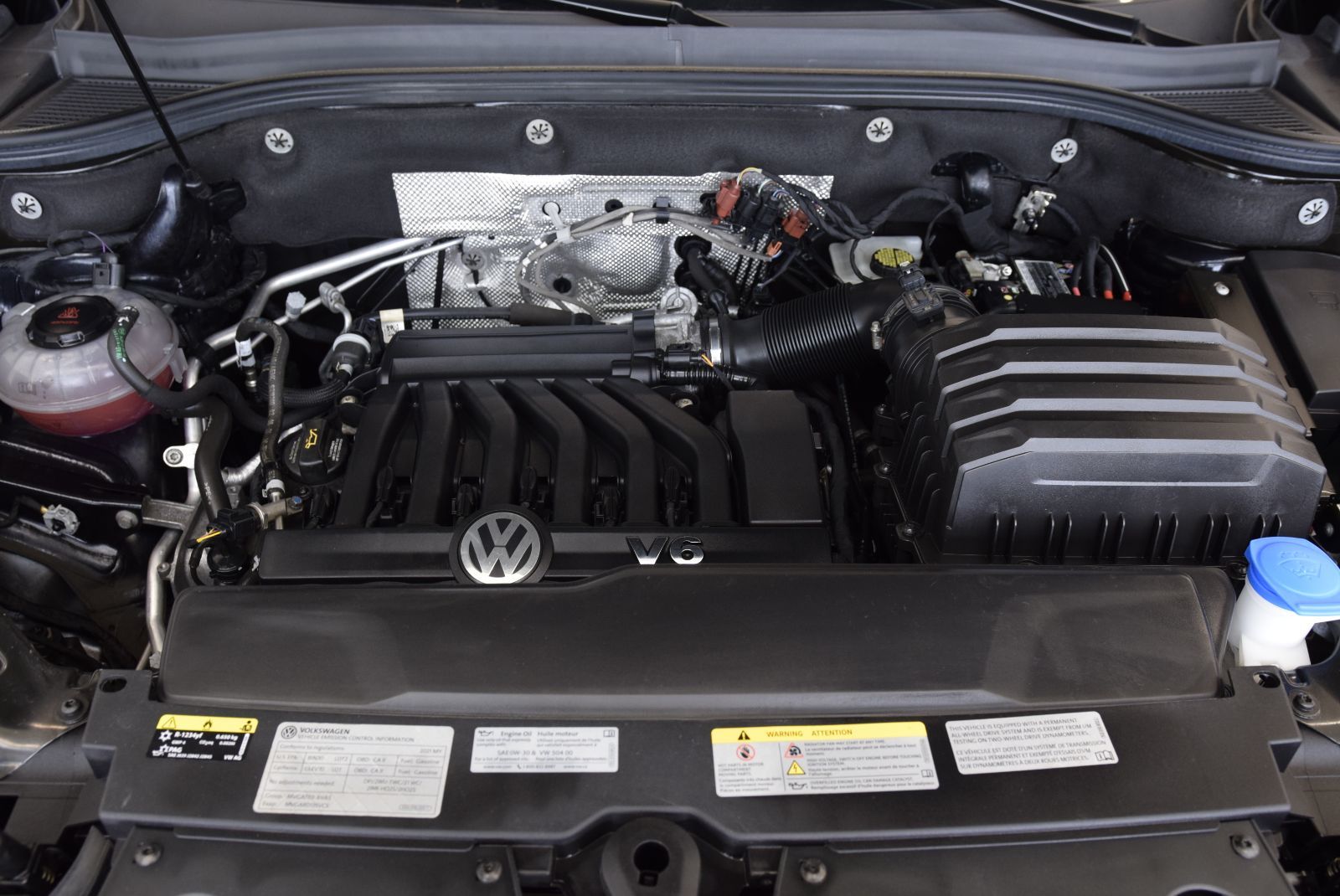 Volkswagen Atlas HIGHLINE+V6+CUIR+TOIT+LED 2021 DEMARREUR+AWD+CAMERA+