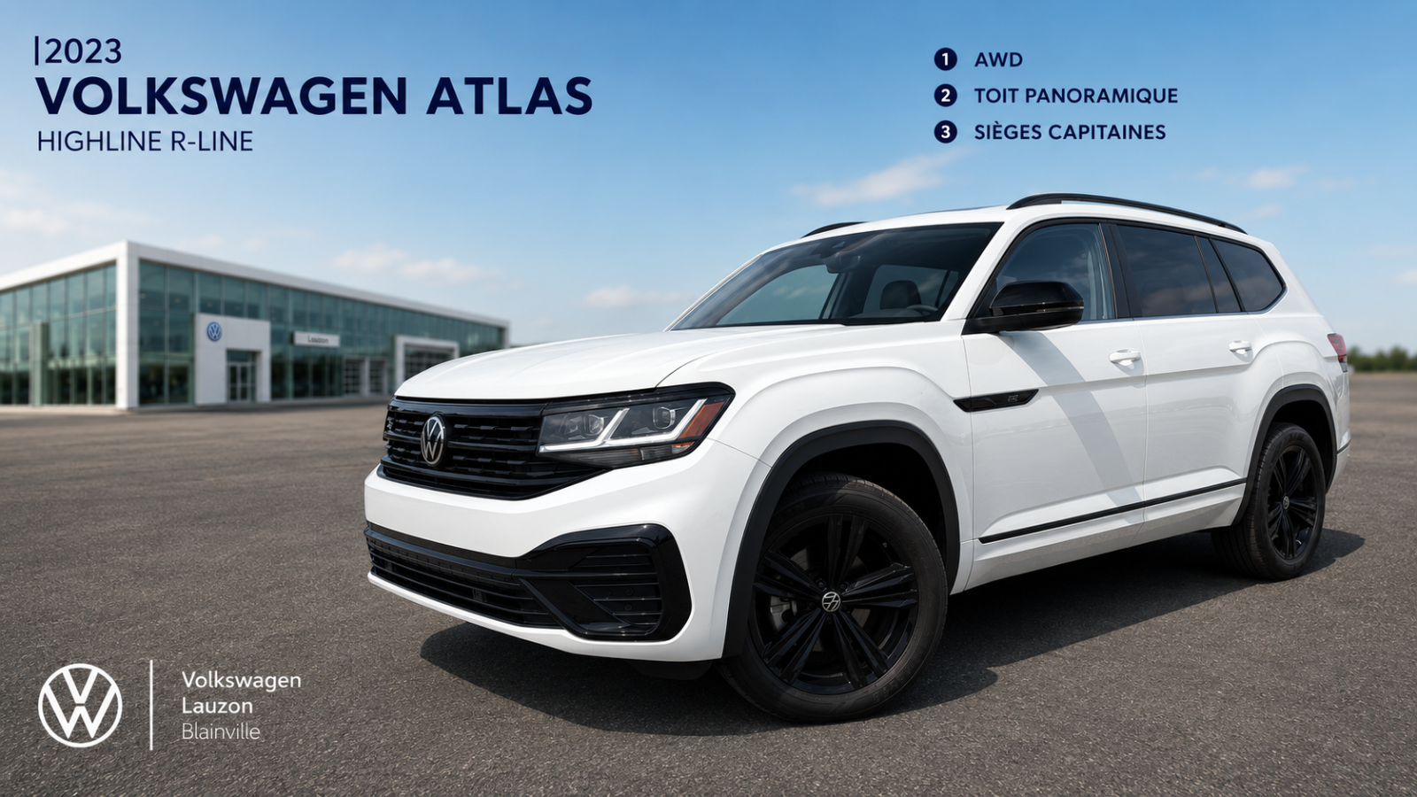 2023 Volkswagen Atlas HIGHLINE+R LINE+V6+CAPITAINE