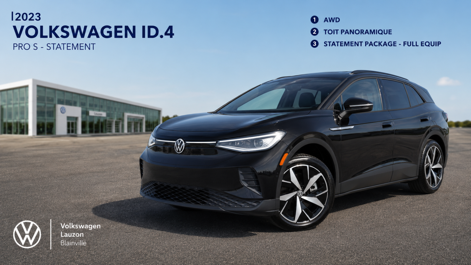 2023 Volkswagen ID.4 PRO S+AWD+STATEMENT+TOIT PANO