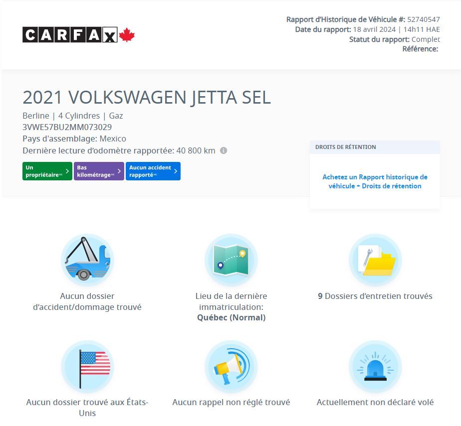 Volkswagen Jetta Highline BAS KM | CUIR | TOIT | CARPLAY | CAMÉRA 2021 Highline BAS KM | CUIR | TOIT | CARPLAY | CAMÉRA