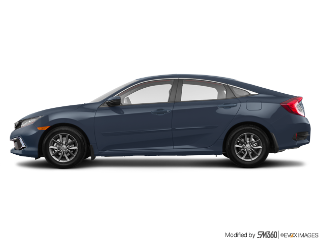 Gray 2021 Honda Civic EX FWD Sedan Front-Wheel Drive Continuously Variable Transmission
