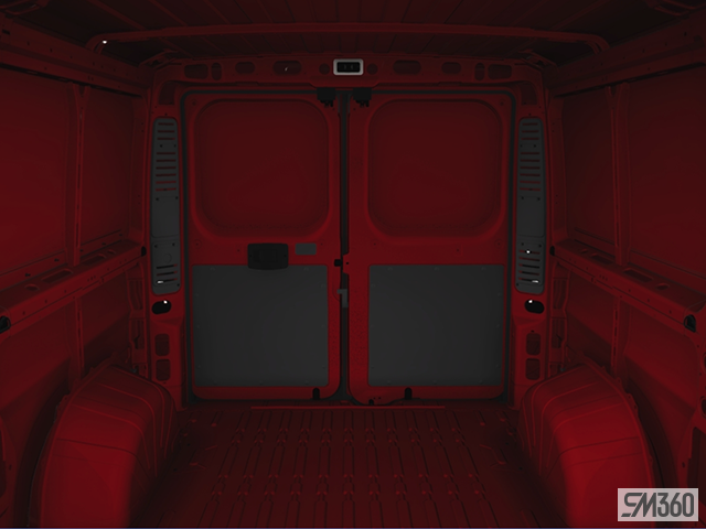 OMAC Rideau de coffre pour fenêtre arrière de Ram ProMaster City H1 - Rouge  - 180,3 x 160 cm - Pliable - Protection contre les UV, la chaleur et