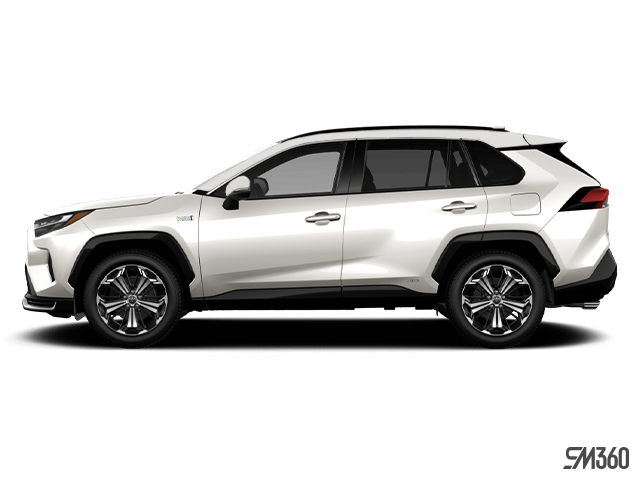 Wind Chill Pearl w/ Black Roof 2023 Toyota RAV4 Prime SUV / Crossover All-Wheel Drive