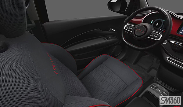 2024 Fiat 500e RED-interior-front