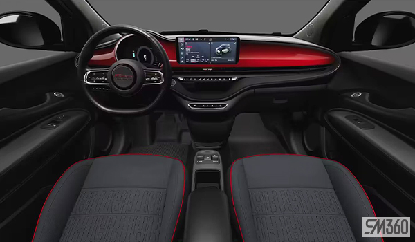 2024 Fiat 500e RED-interior-dasboard
