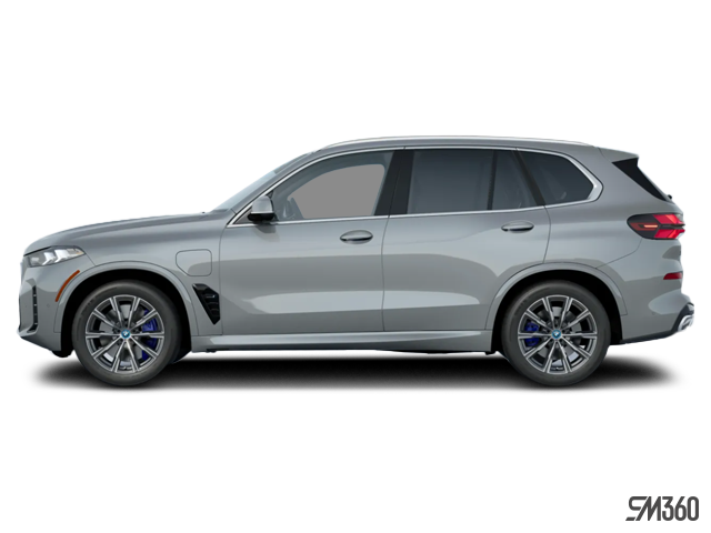 2025 BMW X5 PHEV xDrive50e exterior color view in a modern setting
