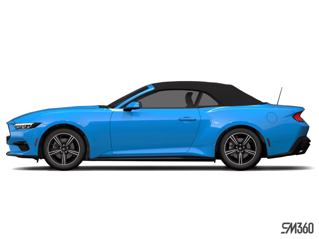 B861 Universal Hobbies Ford Mustang IV Cabriolet Ouvert 1994 Bleu 1:18 Socle
