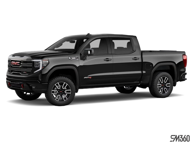 Onyx Black 2026 GMC Sierra 1500 AT4 Crew Cab 4WD Pickup Truck Four-Wheel Drive Automatic