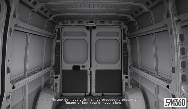 Ram Promaster Cargo Van 3500 SLT+ 2026-interior-rear