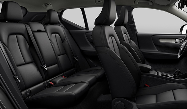 Volvo XC40 Core (Dark Theme) 2026-interior-rear