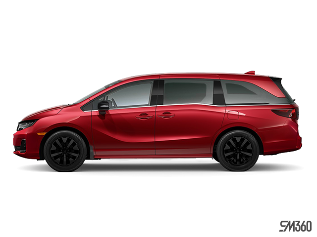 Red (ROUGE RAYONNANT MÉTALLISÉ II(R-580M)-NOIR SANS FRA) 2027 Honda Odyssey Minivan Front-Wheel Drive Automatic