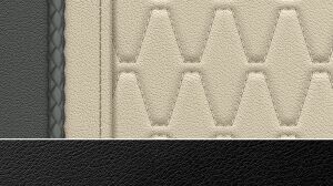 X7 - Tout en cuir mérinos blanc ivoire/gris atlas  (ZBJJ)
