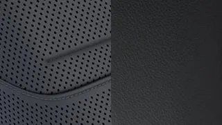 CLE Cabriolet - Cuir Nappa noir avec piqûres grises (851A)