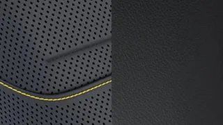 CLE Cabriolet - Cuir Nappa noir avec piqûres jaunes  (861A)