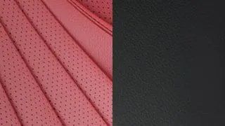 CLE Cabriolet - Cuir rouge Power/Noir (207A)
