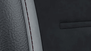EQE SUV - Black ARTICO/Microfiber with Red Stitching