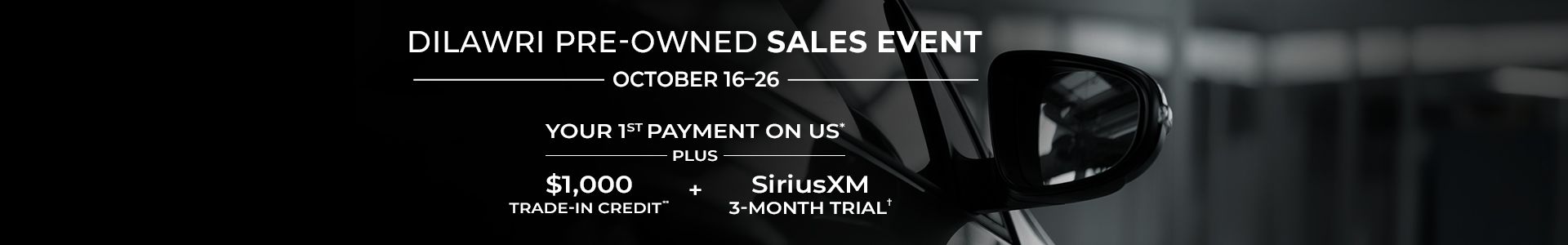 Dilawri Pre-Owned Sales Event