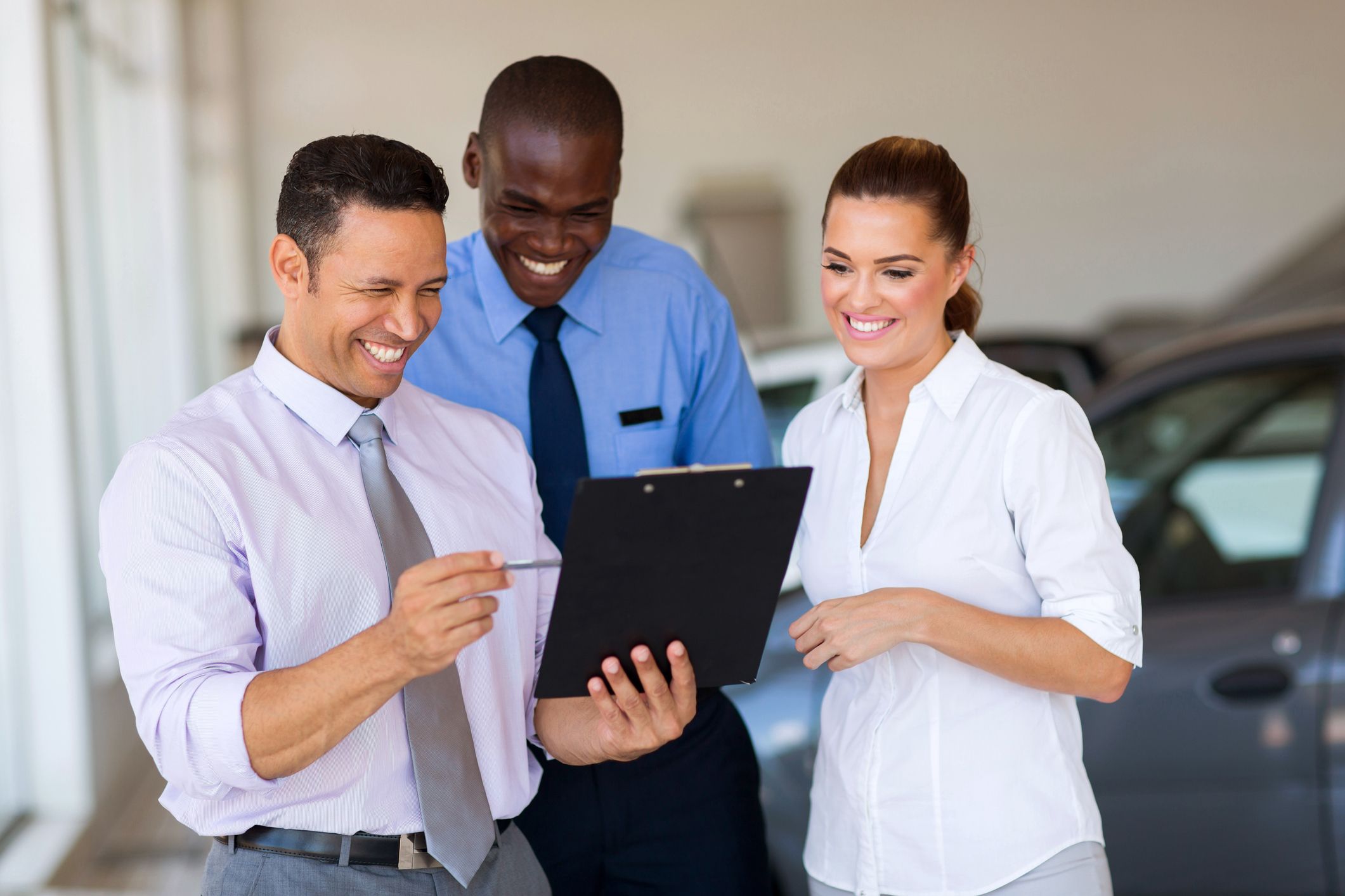 Employee working in the dealership