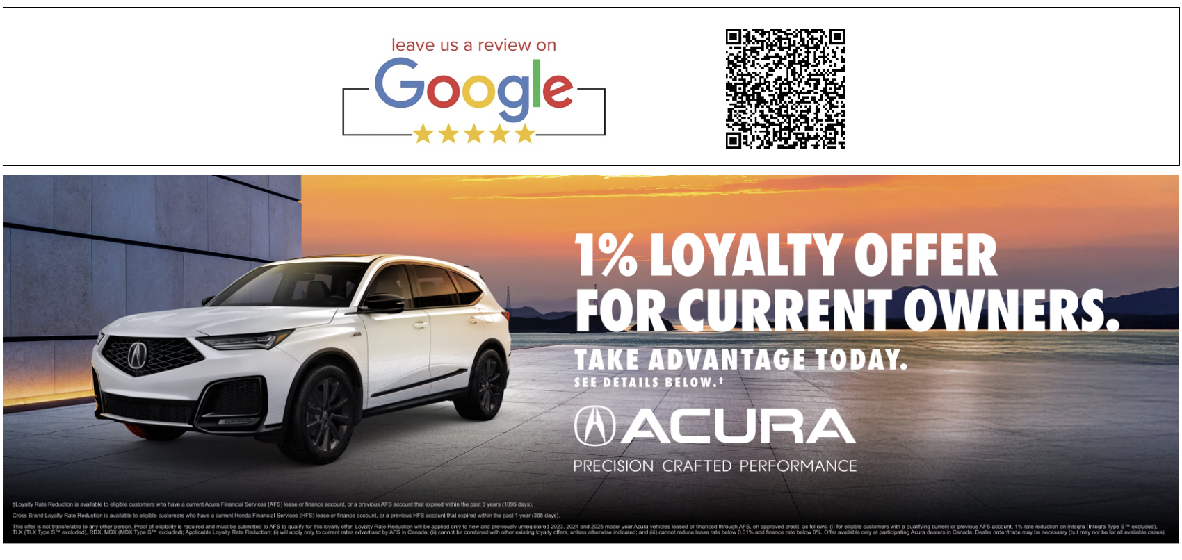 Loyalty Offer for Current Owners