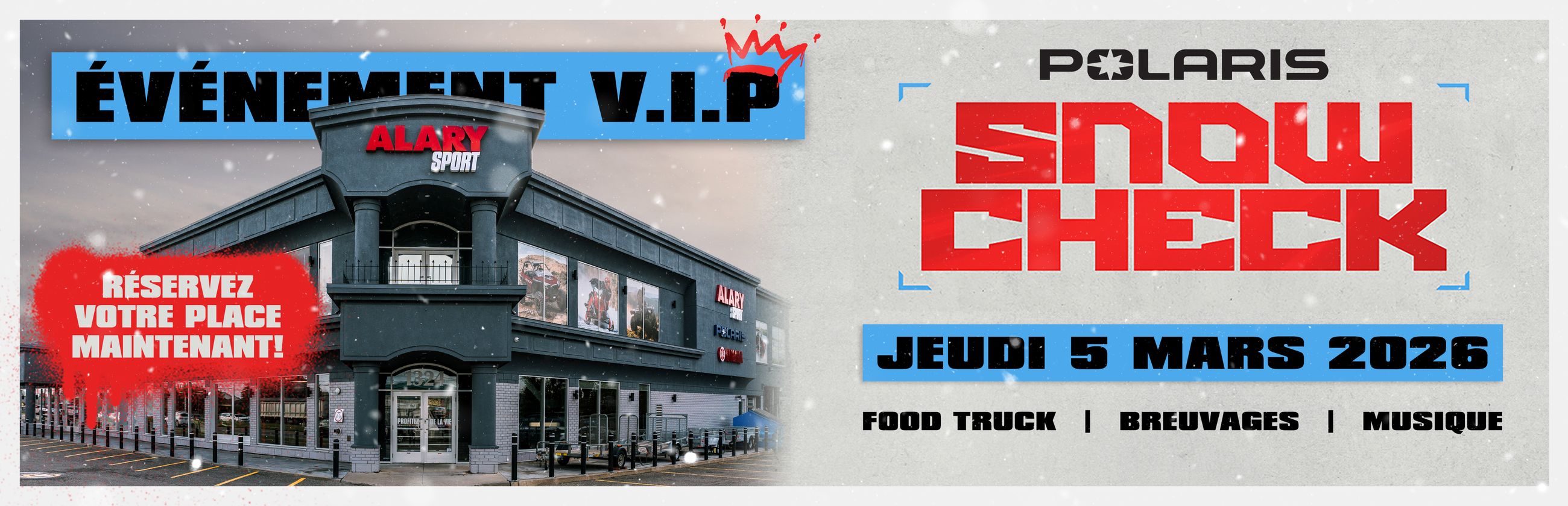 Événement V.I.P Snowcheck Alary Sport 2026