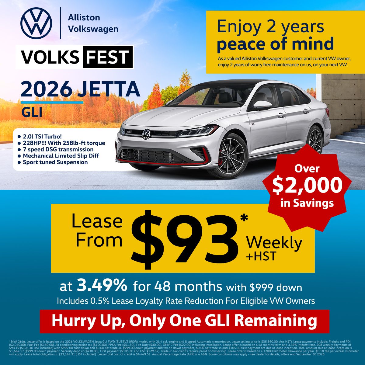 Alliston VW slide Jetta GLI