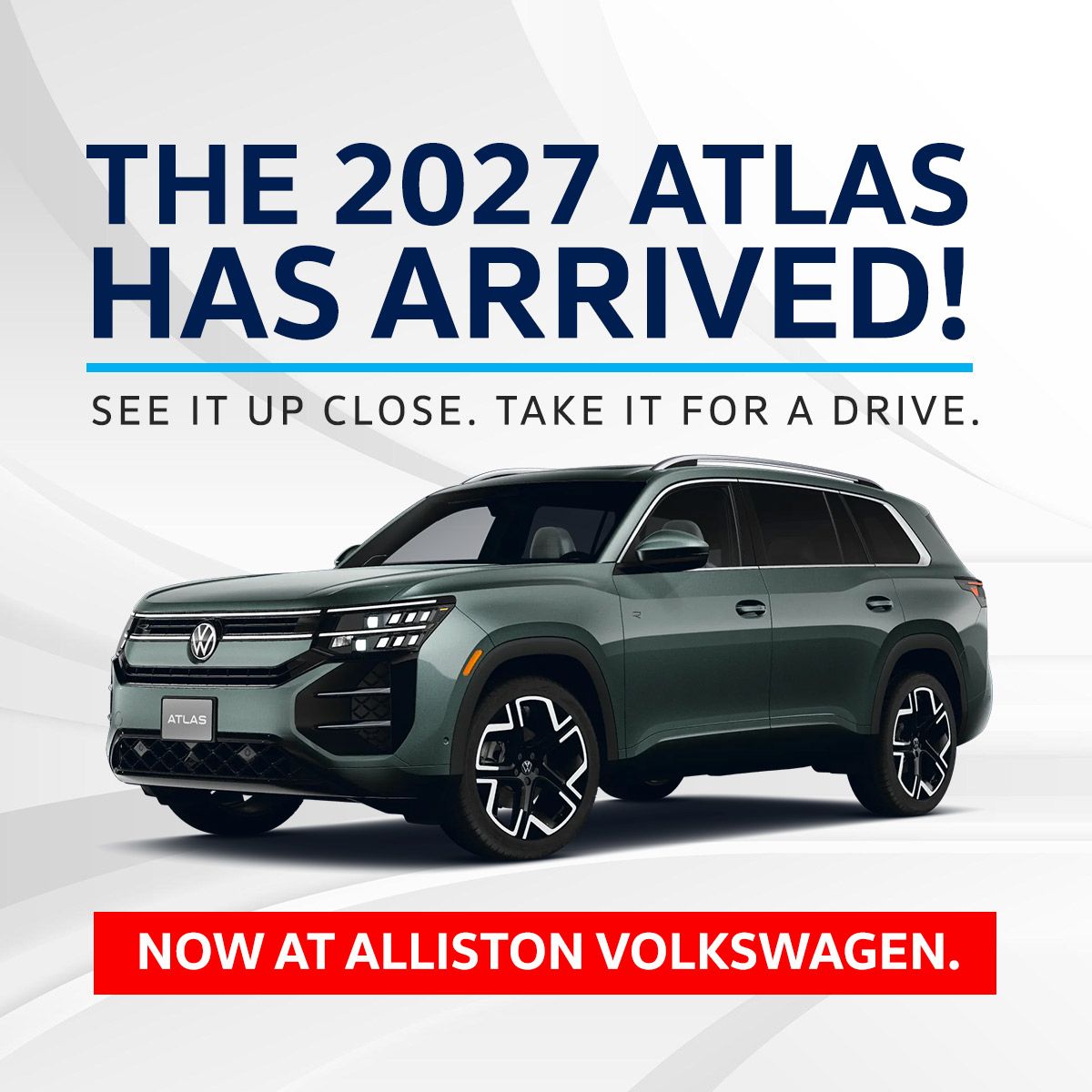 Alliston VW slide 2027 Atlas Pre-Order
