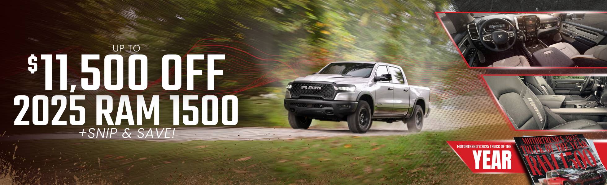 UP TO $11,500 OFF 2025 RAM 1500!