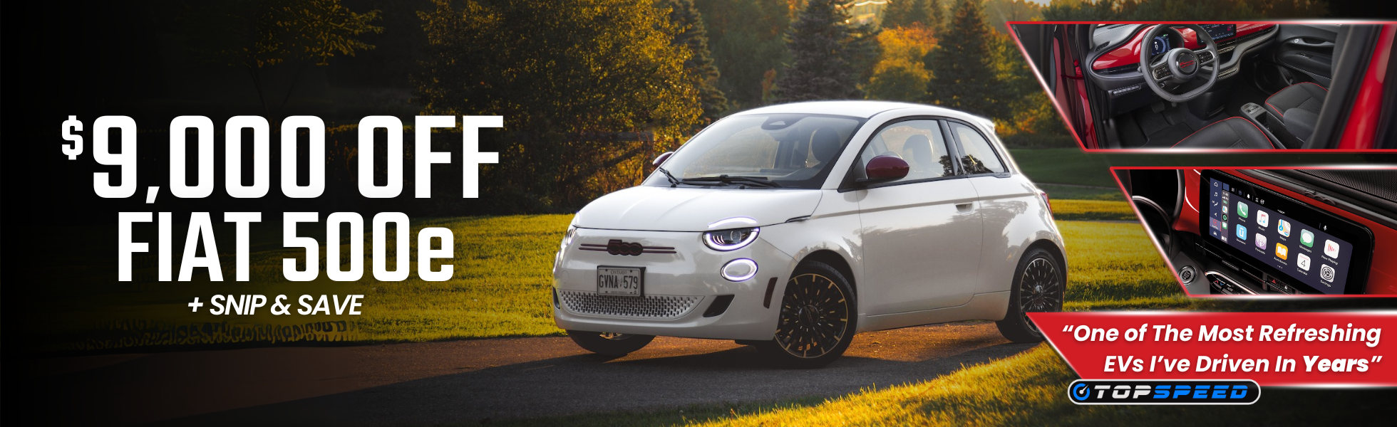 $9,000 OFF FIAT 500e!