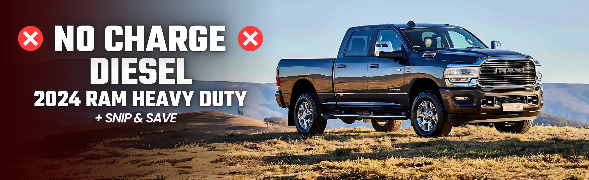 NO CHARGE DIESEL on 2024 Ram Heavy Duty Trucks!