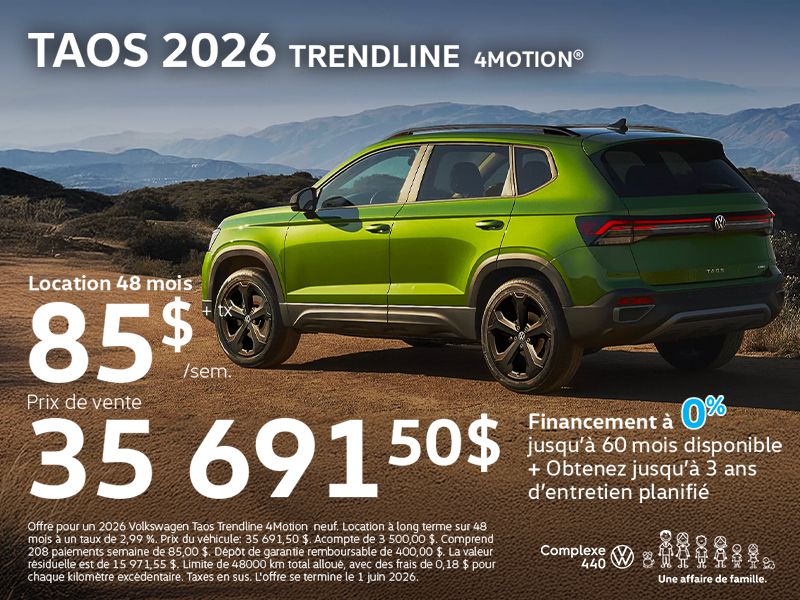Taos 2026 Trendline