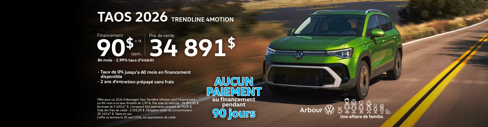 Taos 2026 Trendline 4motion