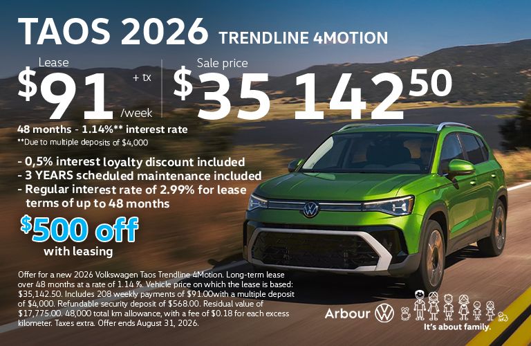 Taos 2026 Trendline 4motion