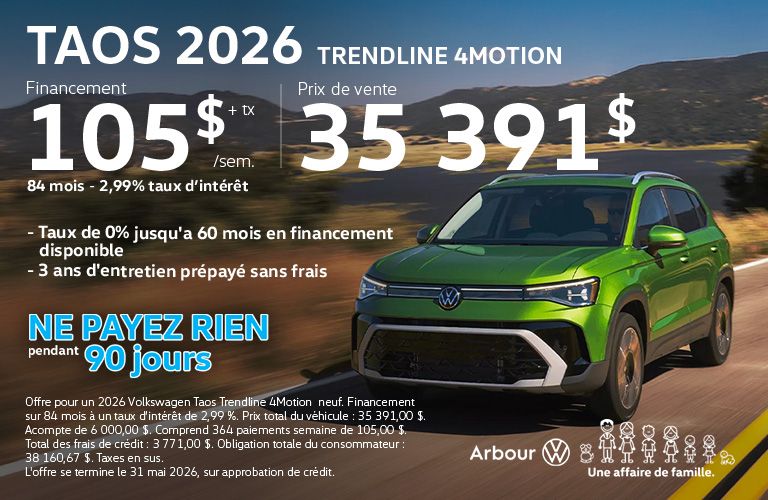 Taos 2026 Trendline 4motion