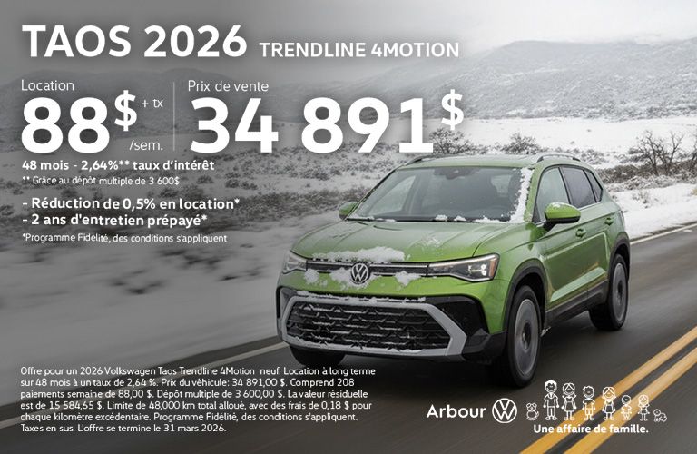 Taos 2026 Trendline 4motion