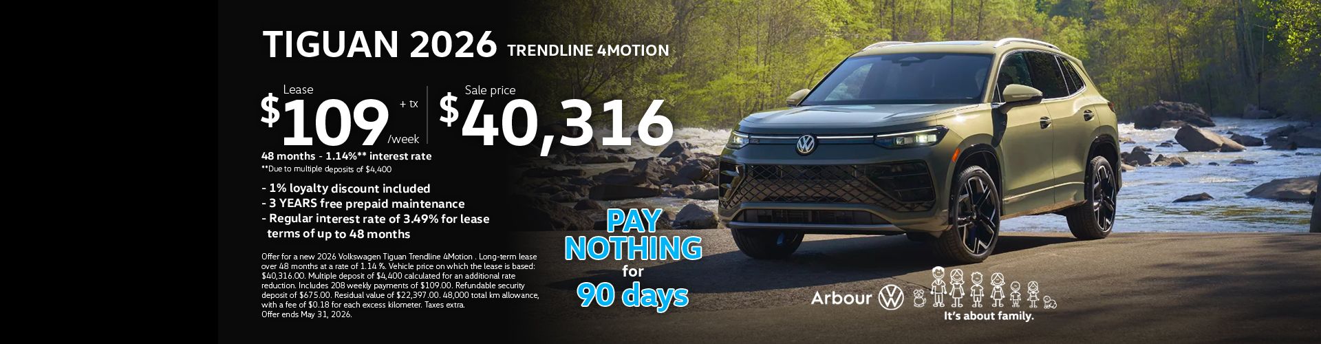 Tiguan 2026 Trendline 4motion