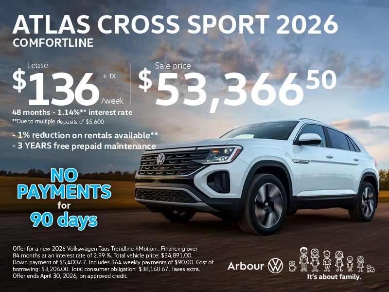Atlas Cross Sport 2026