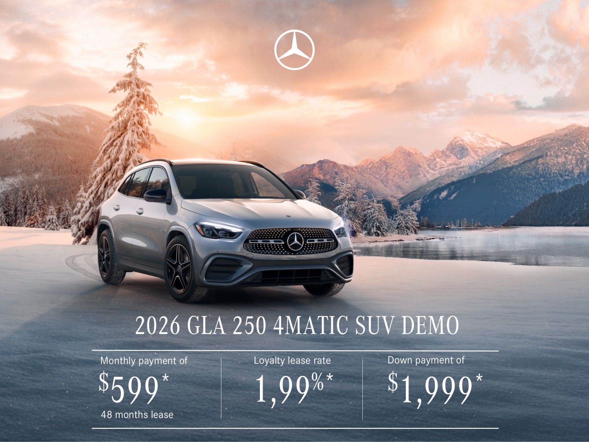 Offer on the GLA 250 SUV, 2026