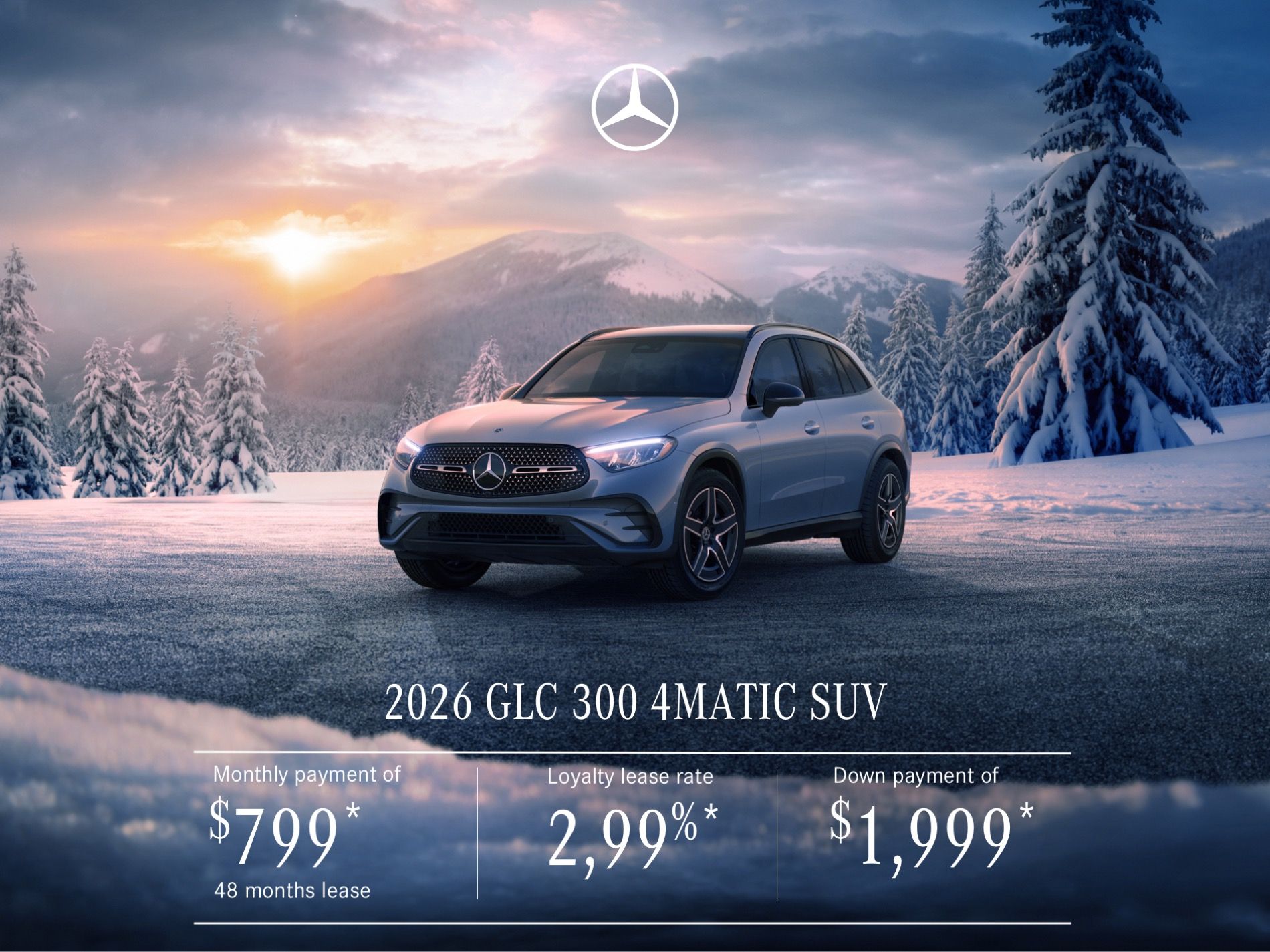 Offer on the GLc 300 SUV, 2026