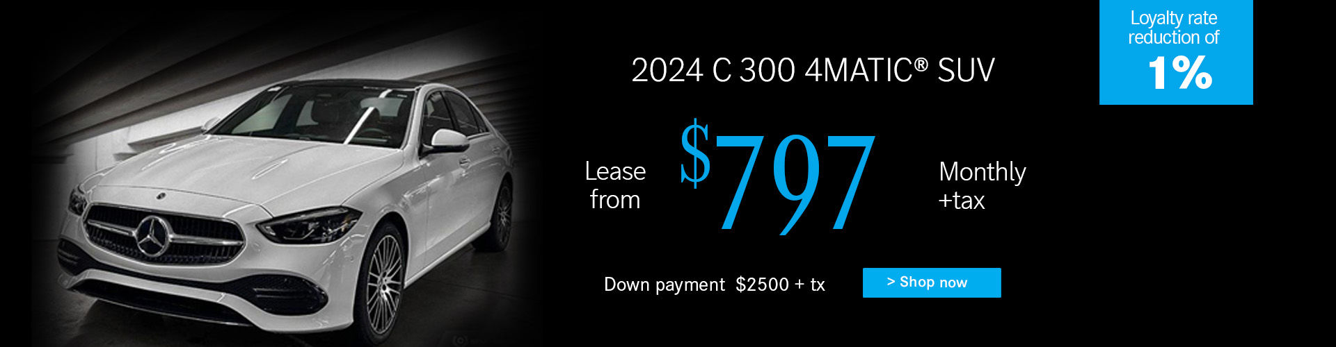 2024 C 300 4MATIC SUV from $797