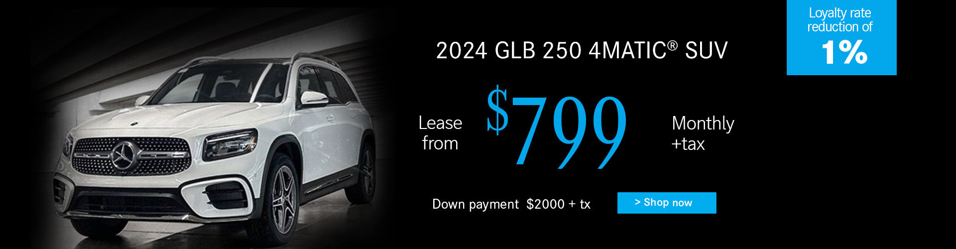 2024 GLB 250 SUV from $799