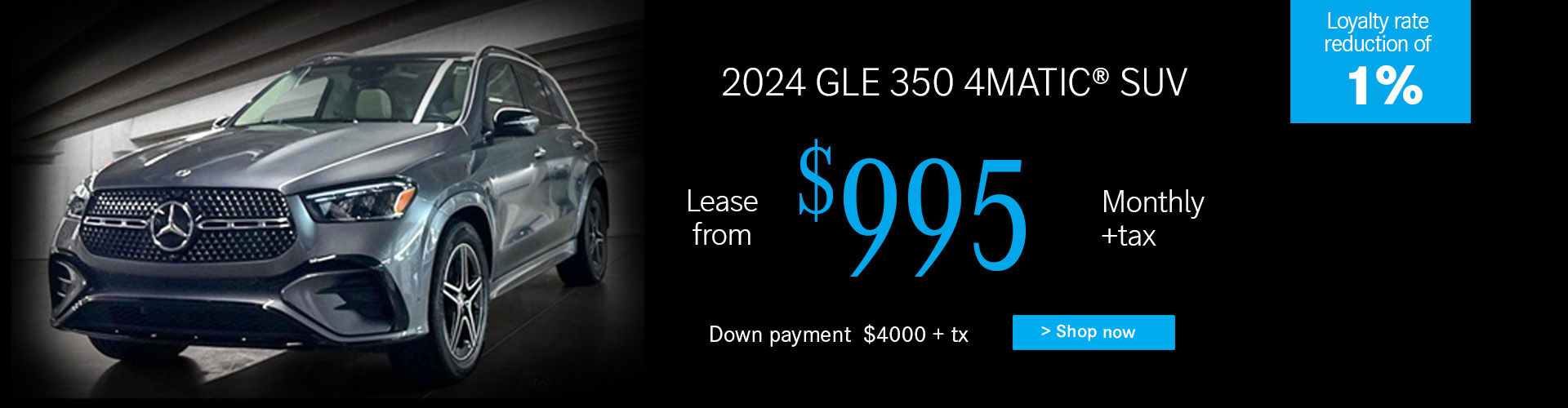 2024 GLE 350 SUV from $995