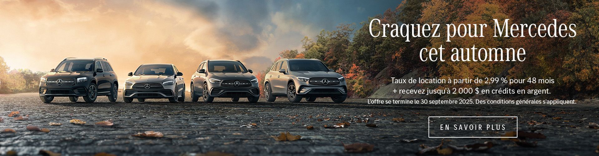 Craquez pour Mercedes cet automne
